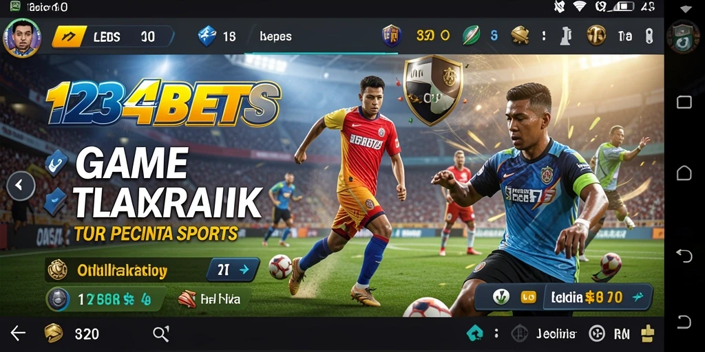 Tampilan gameplay mendebarkan dalam 1234BETS.