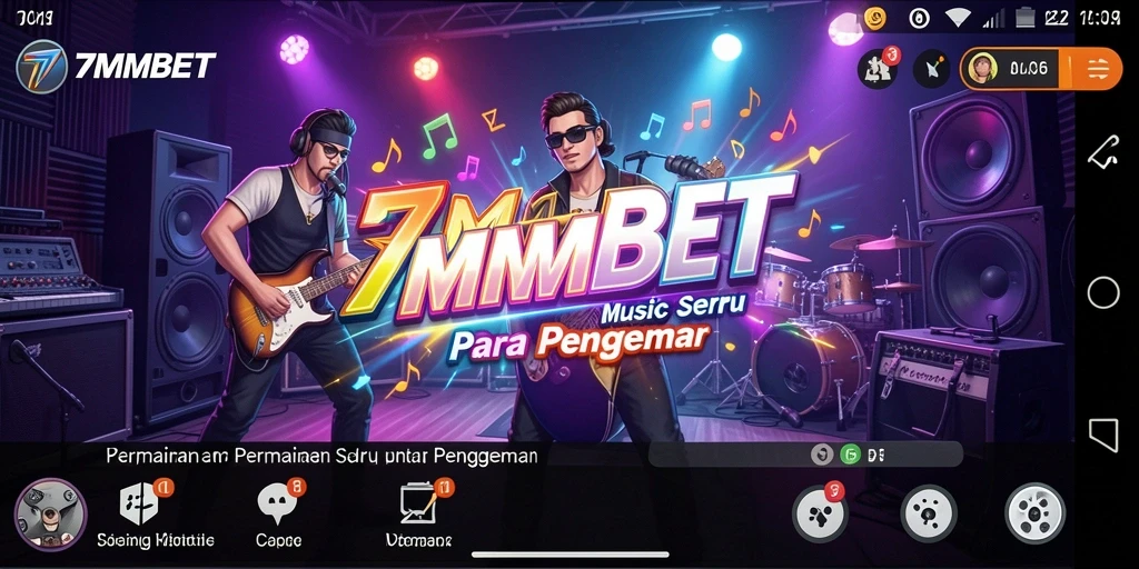 Tampilan menggembirakan dalam gameplay 7MMBET yang menyajikan pengalaman musik.