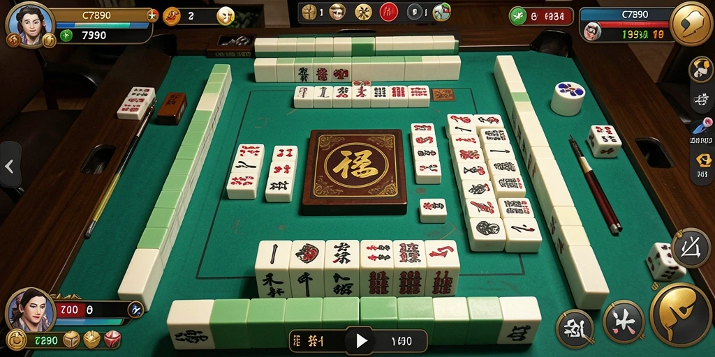 Screenshot gameplay C7890 yang menampilkan keseruan permainan Mahjong.