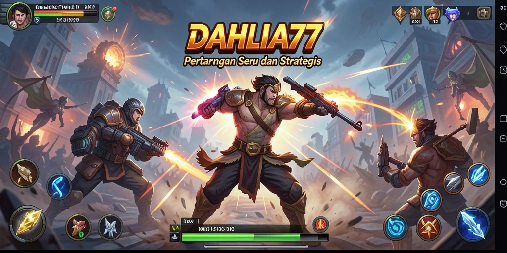 Gameplay menegangkan dari DAHLIA77 dalam pertarungan seru dan strategis.