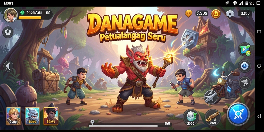 Tangkapan layar gameplay <strong>DANAGAME</strong> yang menunjukkan petualangan mendebarkan.