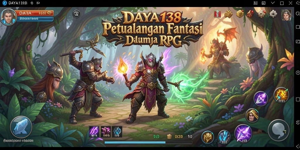 Screenshot menunjukkan aksi seru dalam permainan RPG DAYA138.