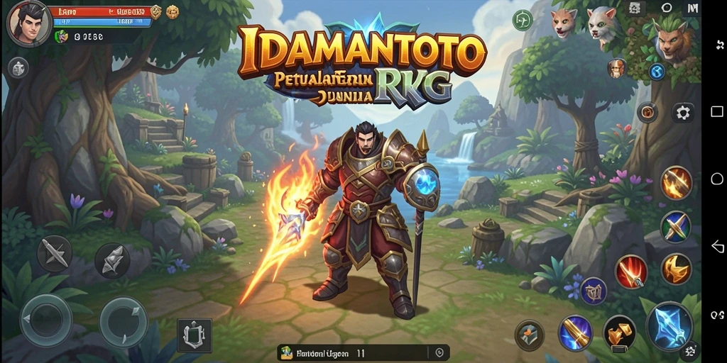 Screenshot utama IDAMANTOTO menampilkan aksi pertempuran yang mendebarkan.
