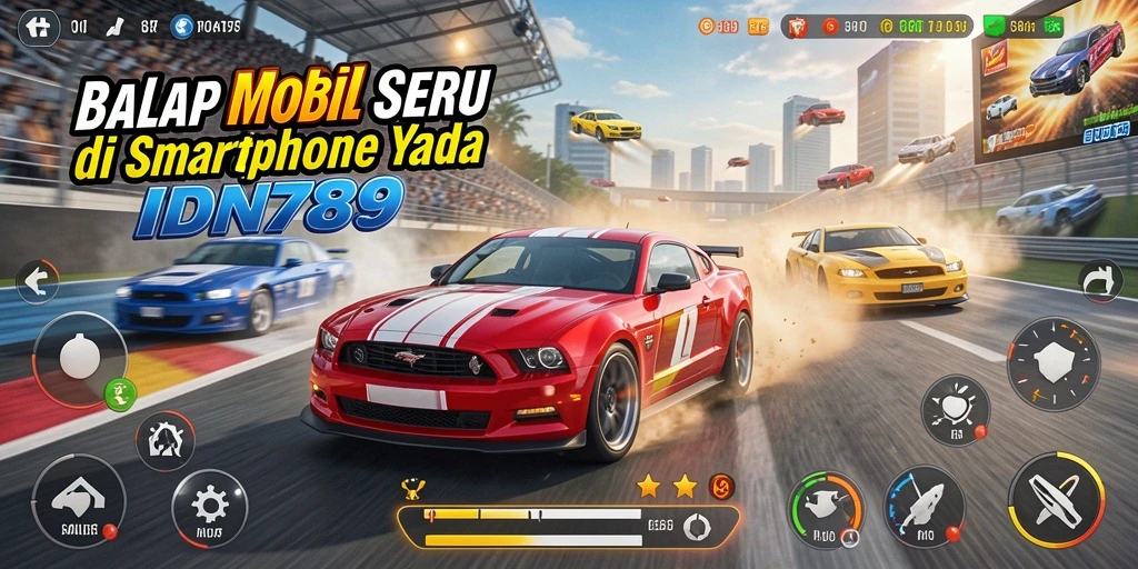Tampilan gameplay IDN789 dengan aksi balapan yang mendebarkan.