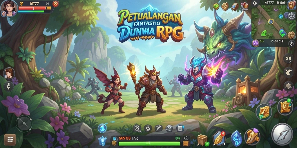 Tampilan gameplay RPG yang mendebarkan di MT777.