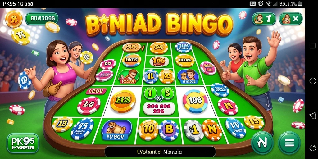 Tampilan gameplay Bingo yang menarik dalam PK95.