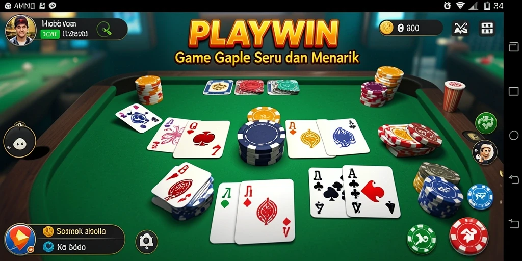 Gameplay Gaple seru dan interaktif di PLAYWIN.