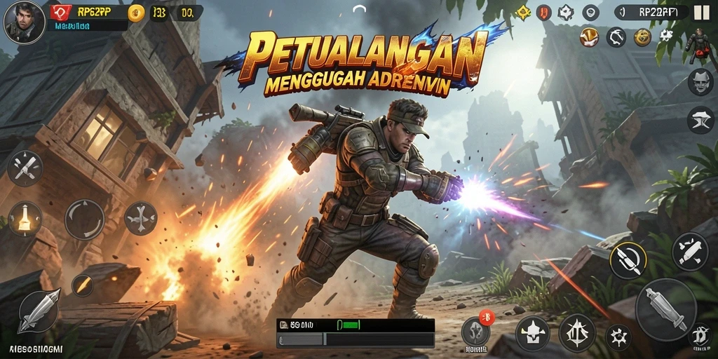 Tampilan gameplay menarik dari RP62RP dengan aksi yang mendebarkan.