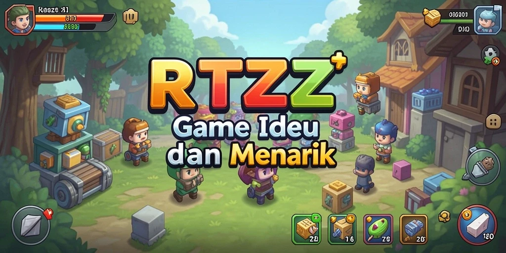 Screenshot gameplay RTZZ dengan karakter Idle yang aktif.