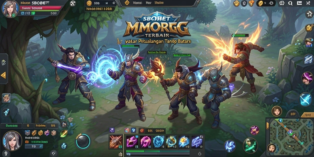 Screenshot utama <strong>SBOBET</strong> menampilkan pertarungan seru dalam dunia MMORPG.