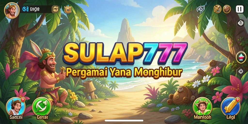 Tampilan gameplay SULAP777 yang menarik dan penuh warna.